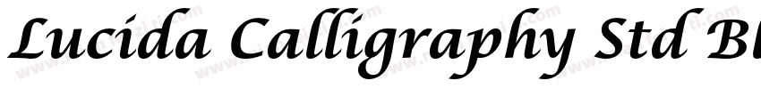 Lucida Calligraphy Std Black字体转换